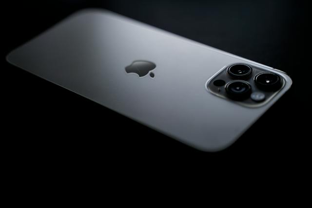 a smartphone’s camera lenses